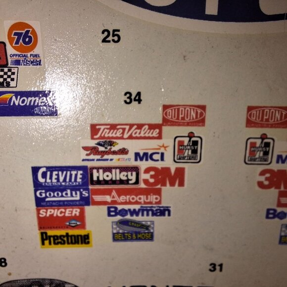 24 Nascar Model Car Decals Race Jeff Gordon Sponsor Vintage 1996 Dupont - Picture 7 of 7